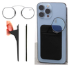 Stick On Phone Reading Glasses Men Nose Clip reading glasses WIth Case Blocking Blue Light Ultralight