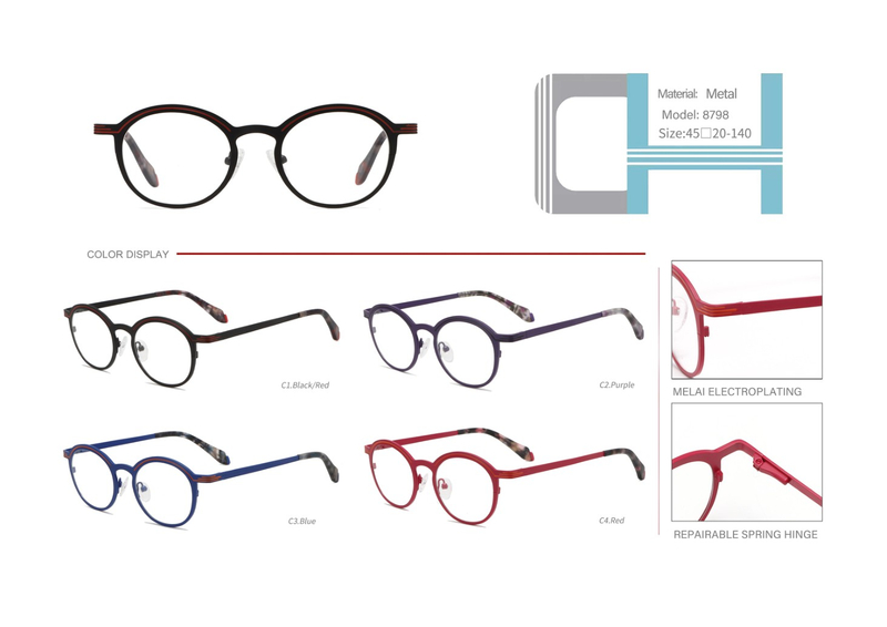 ready stocks vintage metal optical frame