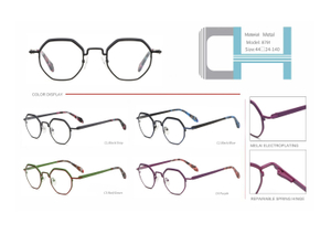 ready stocks vintage metal optical frame