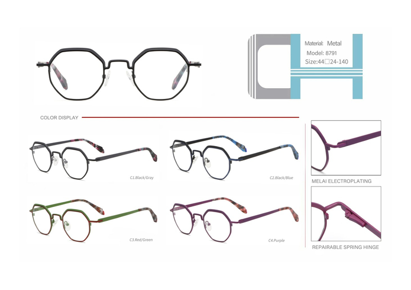 ready stocks vintage metal optical frame