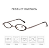 Stainless Steel Fashion Double Color Ladies Reading Glasses