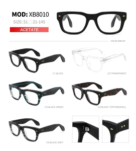 2023 newest Ready Stock Wide rim Shape Mens Acetate eyeglasses frames
