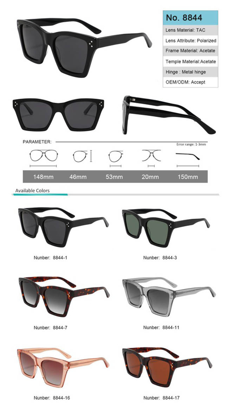 Ready to Sell Acetate Sunglasses TAC polarized lens No MOQ