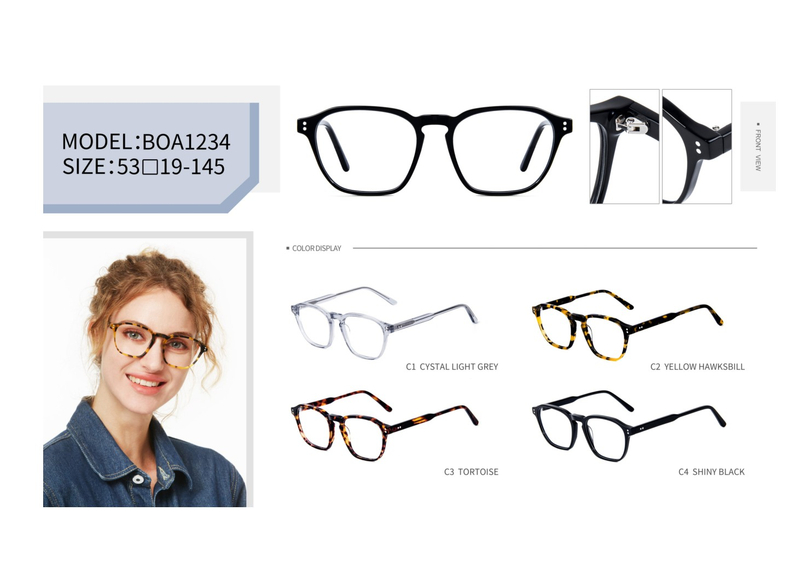  Wholesale Vintage Ladies Design Handmade Acetate Optical Frame Classic Optical Frame