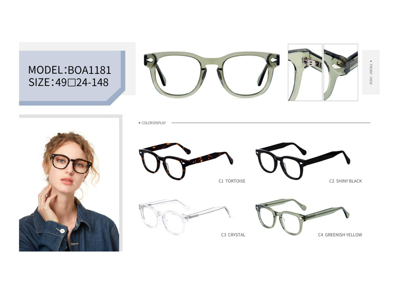  Wholesale Vintage Ladies Design Handmade Acetate Optical Frame