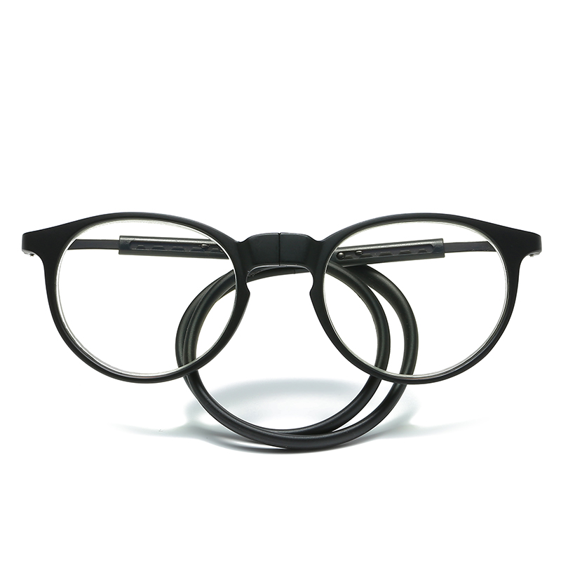 MOD.919 Hang on Neck Blue Light Blocking Reading Glasses,Comfortable Slicon Arms