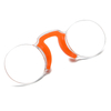 Model 915 Portable And Compact Nose Clip Reading Glasses Comfortable Slicon Nose Rimless without ARMS 