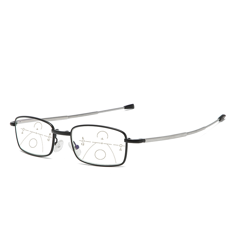  Portable Telescope Arms Multi Focus Photochromic Folding Reading Glasses