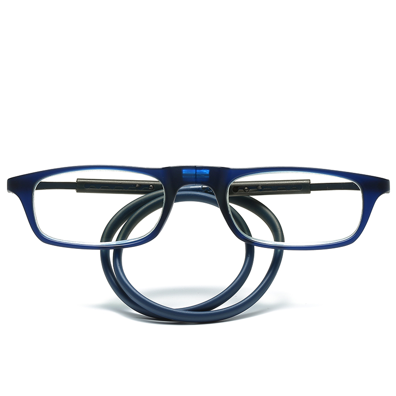 MOD.917S Hang on Neck Blue Light Blocking Reading Glasses,Comfortable Slicon Arms