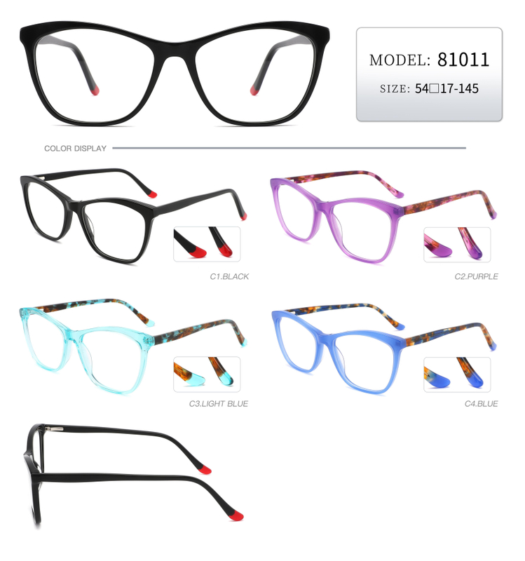  Ready Stocks Ladies Women Vintage Design Handmade Acetate Optical Frame Classic Optical Frame