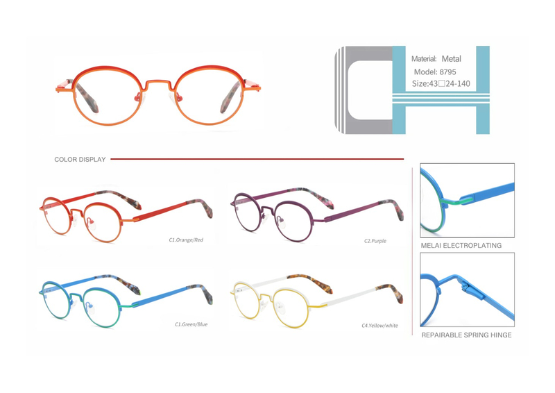 ready stocks vintage metal optical frame