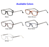 Unisex Spring Hinge Plastic and Metal Combination Blue light Block, Computer Mobile Digital Reading Glasses