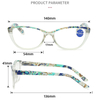 Newest Ladies Elegant Vintage Camouflage Patten Women Blue light Blocking Computer Digital Blue Light Spring Hinge Reading Glasses