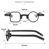 Vintage Square and Round Shape Unisex Blue Light Blocking Computer Digital Blue Light Reading Glasses