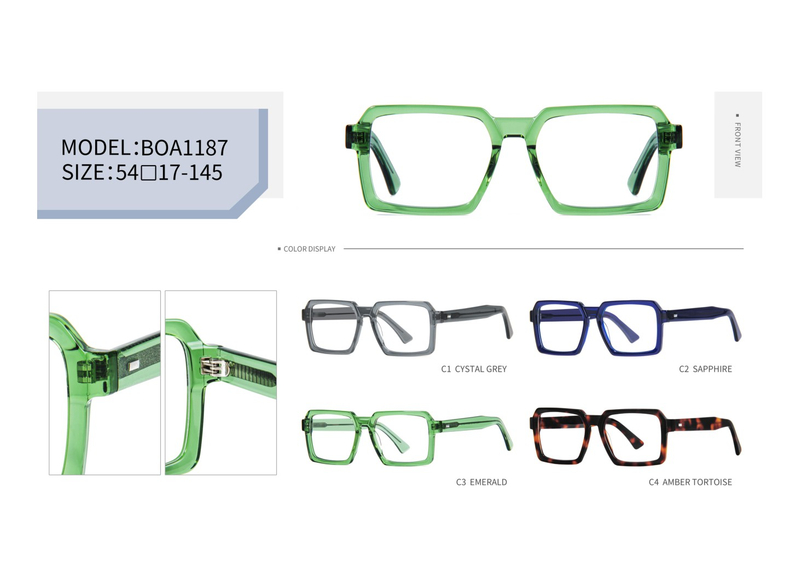  Wholesale Vintage Unisex Design Handmade Acetate Optical Frame Classic Optical Frame