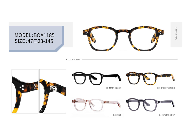  Wholesale Vintage Unisex Design Handmade Acetate Optical Frame Classic Optical Frame