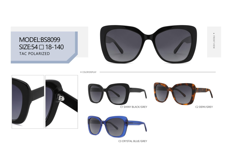  Ladies Vintage Design Unisex Trendy UV400 TAC Polarized Acetate Sunglasses