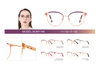 Ready Stocks No MOQ Women Luxury Brand Designer Prescription Myopic Eyeglasses Optical Frame 