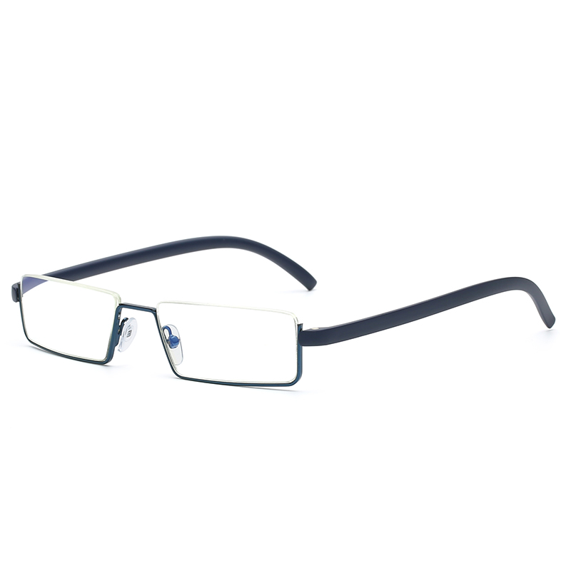Ultra Light Blue Light Blocking Half Frame Reading Glasses with Free Cases