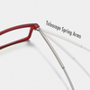 Adjustable Telescope Arms TR90 Reading Glasses with Cases UV400 Blue Light Reading Lens