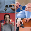 Portable And Compact Nose Clip Reading Glasses Comfortable Slicon Nose Rimless without ARMS