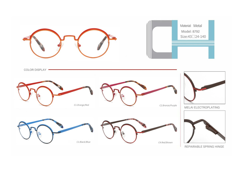 ready stocks vintage metal optical frame
