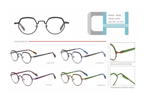 ready stocks vintage metal optical frame