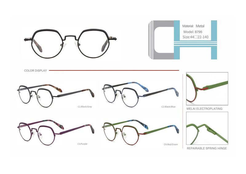 ready stocks vintage metal optical frame