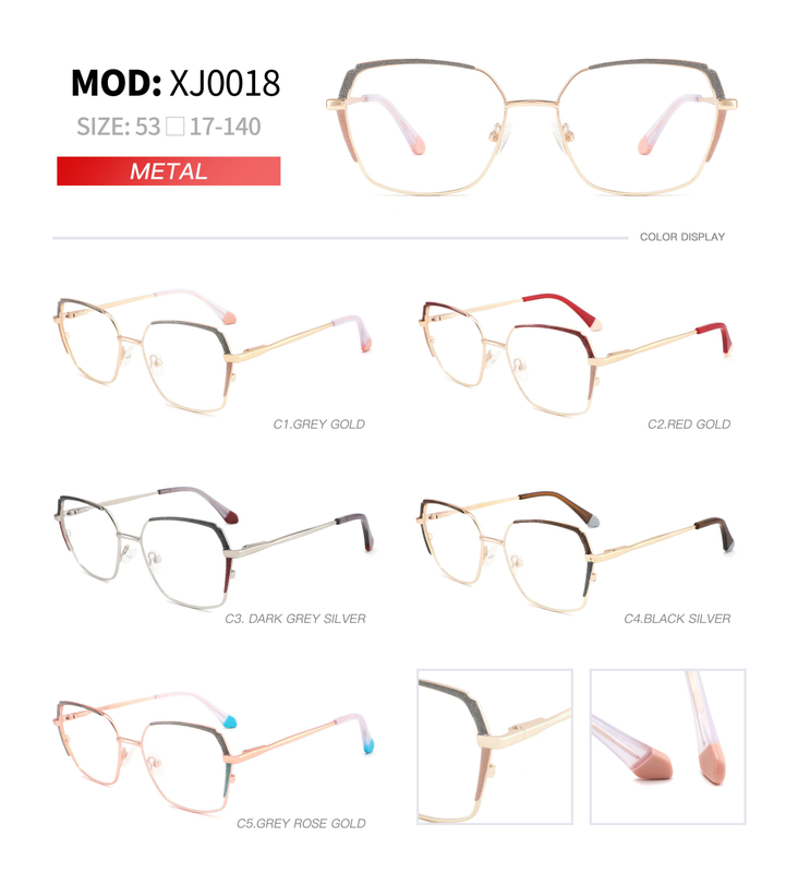 Hot Sale Ins Popular Women Glasses Frame Metal Optical Eyeglasses Frames 
