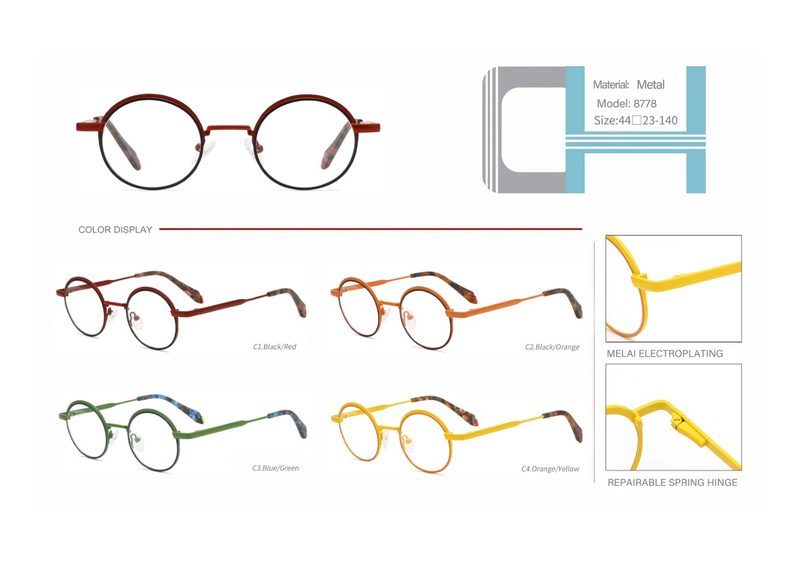 ready stocks vintage metal optical frame