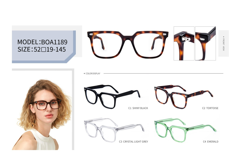  Wholesale Vintage Ladies Design Handmade Acetate Optical Frame