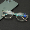 Newest Ladies Elegant Vintage Camouflage Patten Women Blue light Blocking Computer Digital Blue Light Spring Hinge Reading Glasses
