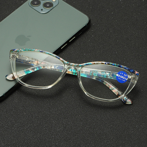 Newest Ladies Elegant Vintage Camouflage Patten Women Blue light Blocking Computer Digital Blue Light Spring Hinge Reading Glasses