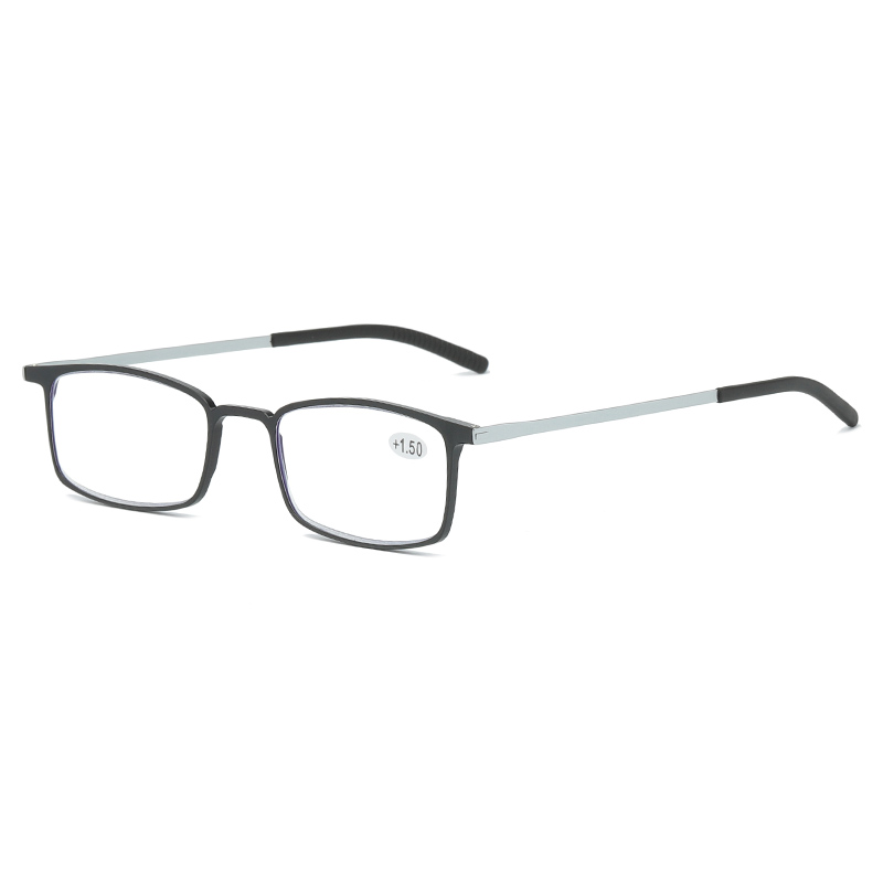 Ultra Light and Strong Aluminium Made Blue light Blocking Computer Digital Spring Hinge Reading Glasses with Aluminium cases