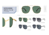 Hot Sale Ready To Sale Vintage Round Design Unisex Trendy UV400 PC Polarized Lens Stainless Steel Sunglasses