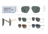 Hot Sale Ready to Sale Aviator Design Unisex Trendy UV400 TAC Polarized Metal Sunglasses
