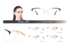 Hot Sale Ready Stocks Popular Women Glasses Frame Metal Optical Eyeglasses Frames 