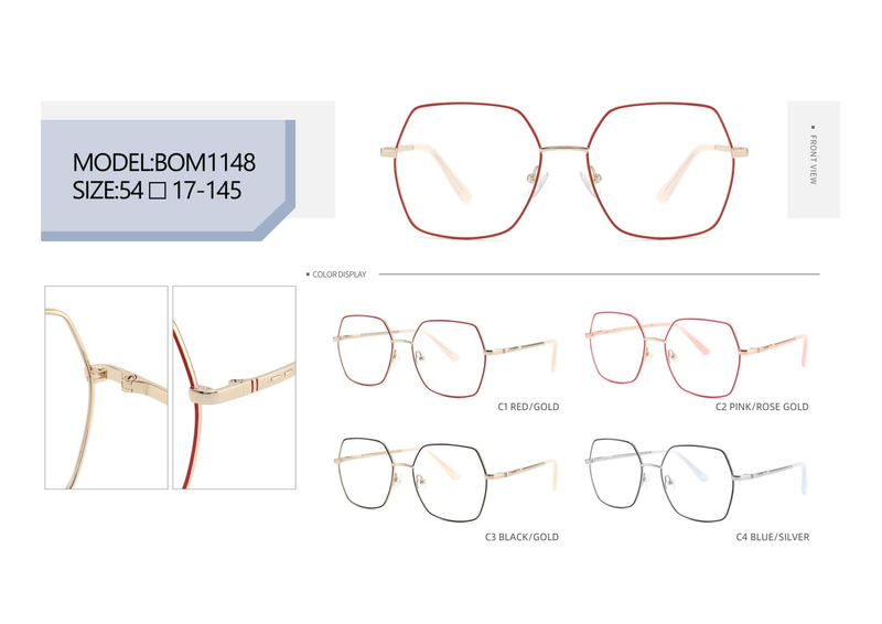 Ready Stocks No MOQ Women Luxury Brand Designer Prescription Myopic Eyeglasses Optical Frame 
