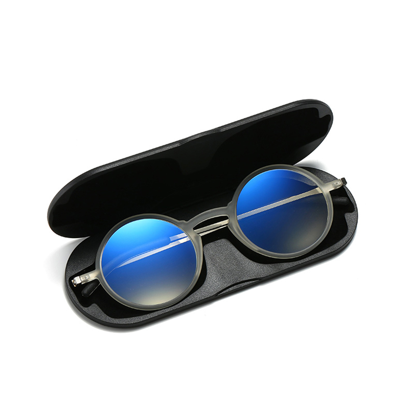 Ultra Thin and light,Blue Light Blocking,Portable TR90 reading glasses with Slim cases