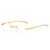 Ultra Light Aluminium Blue Light Blocking Rimless Reading Glasses 
