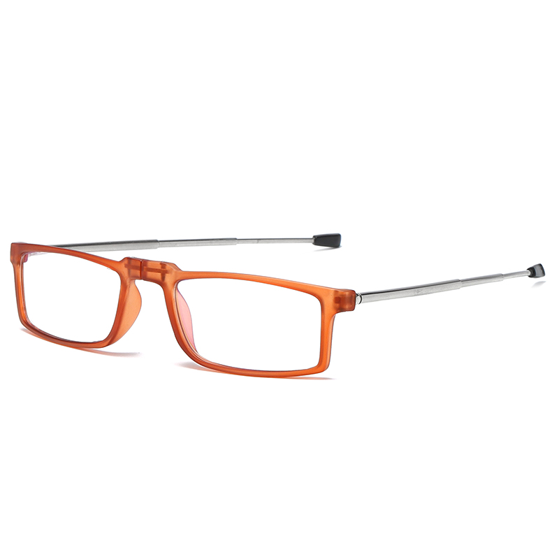 Adjustable Telescope Arms TR90 Reading Glasses with Cases UV400 Blue Light Reading Lens