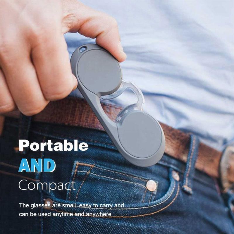 Portable And Compact Nose Clip Reading Glasses Comfortable Slicon Nose Rimless without ARMS