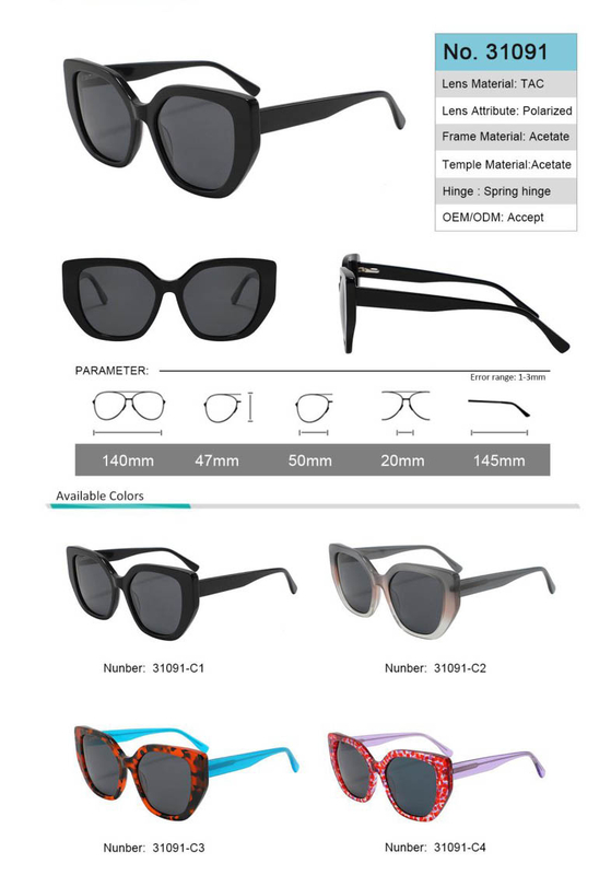 Ready to Sell Acetate Sunglasses TAC polarized lens No MOQ