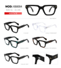 2023 newest Ready Stock Wide rim Shape Mens Acetate eyeglasses frames