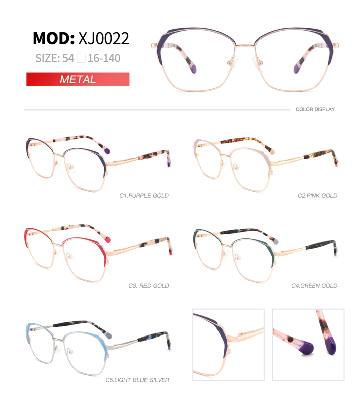 Hot Sale Ins Popular Women Glasses Frame Metal Optical Eyeglasses Frames 