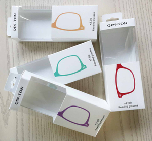 paper cardboard eyeglasses and reading glasses gift box and display box