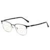Men's Vintage Stainless Steel Multi Focus Reading Glasses Blue Light Blocking HD lens