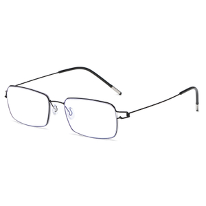 Stainless Steel Handmade No Screw Ultra Light Blue Light Reading Glasses