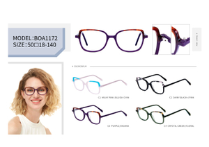  Wholesale Custom Logo Fashion Luxury Lamination Design Handmade Acetate Optical Frame