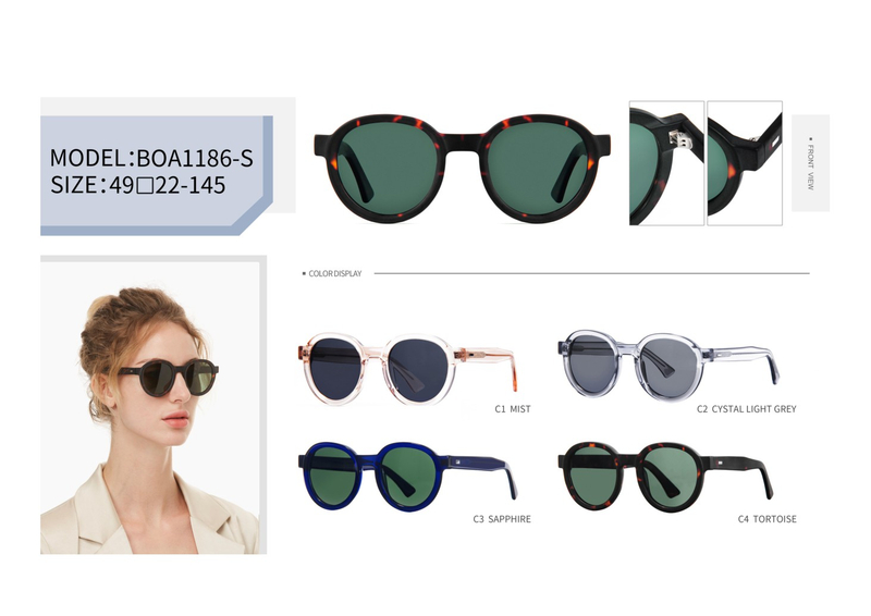 Hot Sale Ready Stocks Vintage Design Unisex Trendy UV400 Acetate Polarized Sunglasses